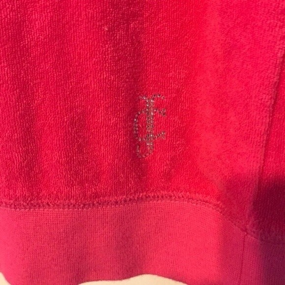 Juicy Couture Pink Terry cloth Sweatshirt size M - Picture 6 of 9